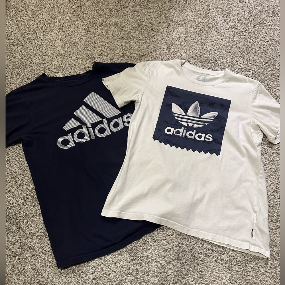 (2) Adidas Shirts Size Medium